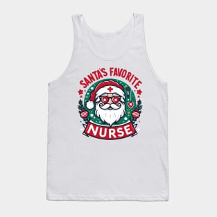 Santas favorite Nurse Santa's Helper Nurse Wear Tank Top